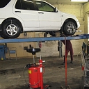 Preparation of cars for technical inspection in Kuldiga