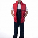 Vest, waterproof fabric