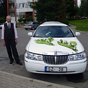 Wedding car decor in Ogre