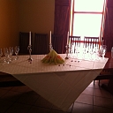 Table laying for weddings, funerals Saldus