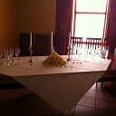 Table laying for weddings, for the funeral Saldus