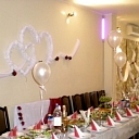 Сервировка стола на свадьбе в Земгале