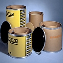 Cardboard barrels with a special moisture-resistant inner lining