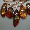 Souvenirs made of amber