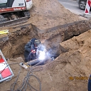 Gas line construction