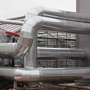 Cogeneration plant energy equipment assembly, industrial buildings