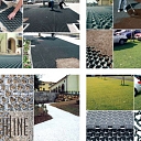 Grids for lawns, access roads, parking lots