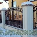 Wrought metal fence