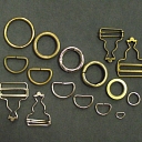 Metal fittings, rings, semi-circles, clothing repair