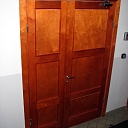 Wooden door production