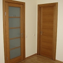 Single-sided wooden door