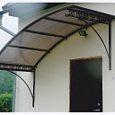 Decorative wrought metal canopies Daugavpils