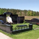The grave site in Riga