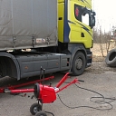 Truck tyres, Marupe, airport