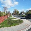 Paving of sidewalks in Talso