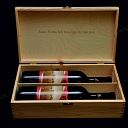 engraving wooden wine box stickers.