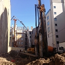 Reinforced concrete piles, concrete piles, site drilled piles installation