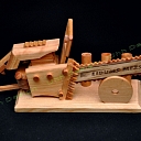 engraving wood clearing forest saw.