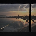 Холст 2 части заката.