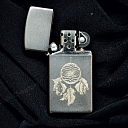 механическая гравировка зажигалка ловец снов.