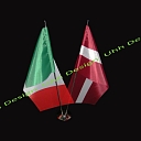 настольные флаги.