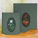 Guest book, green