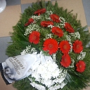 Funeral wreaths in Rezekne