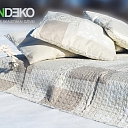 ALANDEKO interior textile bedspread cover pillows