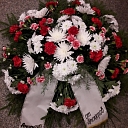 funeral floristry, funeral wreath
