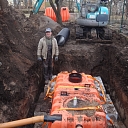 Drainage field construction