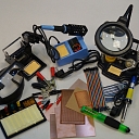 Soldering irons, tin extractors, soldering stations, magnets, maketplates, krokodillklemmes, soldering accessories