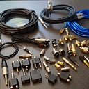 Wires, cables, audiovisual, plug-ins, connectors, shakers, nests, transitions, adapters, components, connections