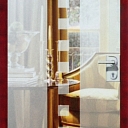 Glass, matte with "sandblasting"