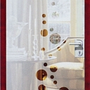 Glass, matte with "sandblasting"