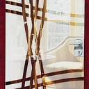 Glass, matte with "sandblasting"