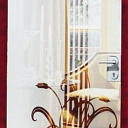 Glass, matte with "sandblasting"