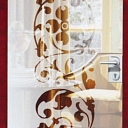 Glass, matte with "sandblasting"