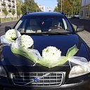 Auto noformējums ar ziediem