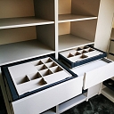 Built-in cabinets by individual order.  "GS Fittings"