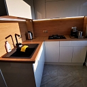 Kitchen equipment upon individual order.  "GS Fittings"