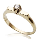 Gold engagement rings with diamonds