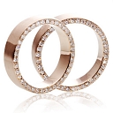 Custom-made gold wedding rings