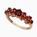 Gold ring with garnet