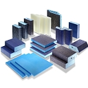 Polishing materials, grinding blocks