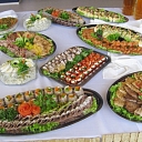 Table setting for banquets Sweet