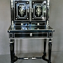 19th century. black polished ladies' boudoir - restored