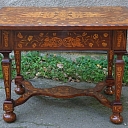 Richly inlaid table - restored