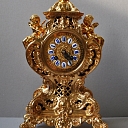 Gilded 19th century. table clock - restored