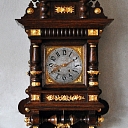 Eklektikas stila sienas pulkstenis - restaurēts
