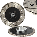 Diamond disc with flange